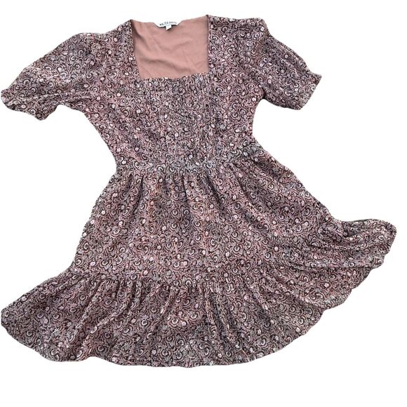 Walter Baker Liza A-Line Dress Verona $228 Size 6 NWOT Square Neck Ruffle Lined - Picture 3 of 13